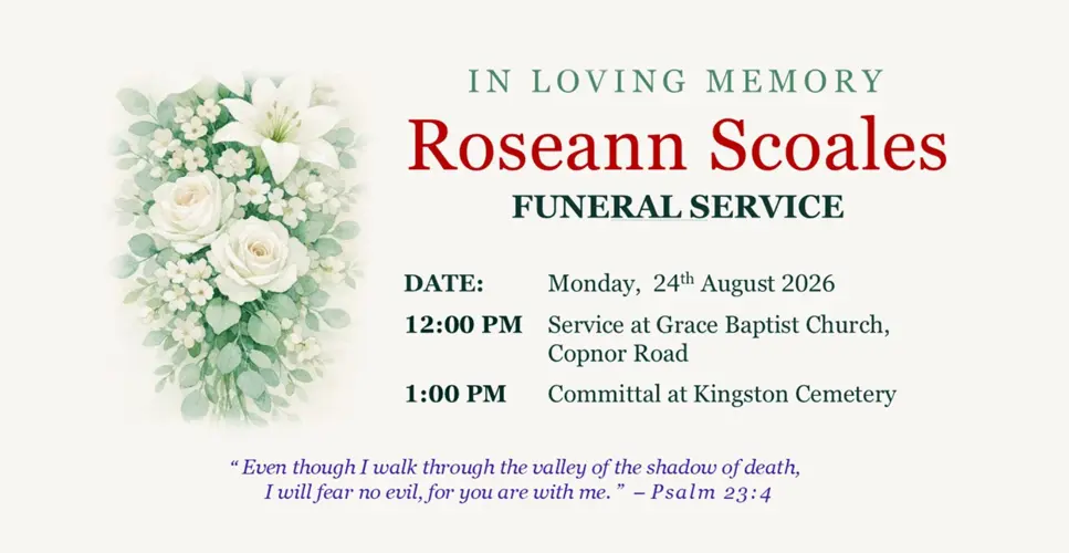 Funeral Service - Roseann Scoales